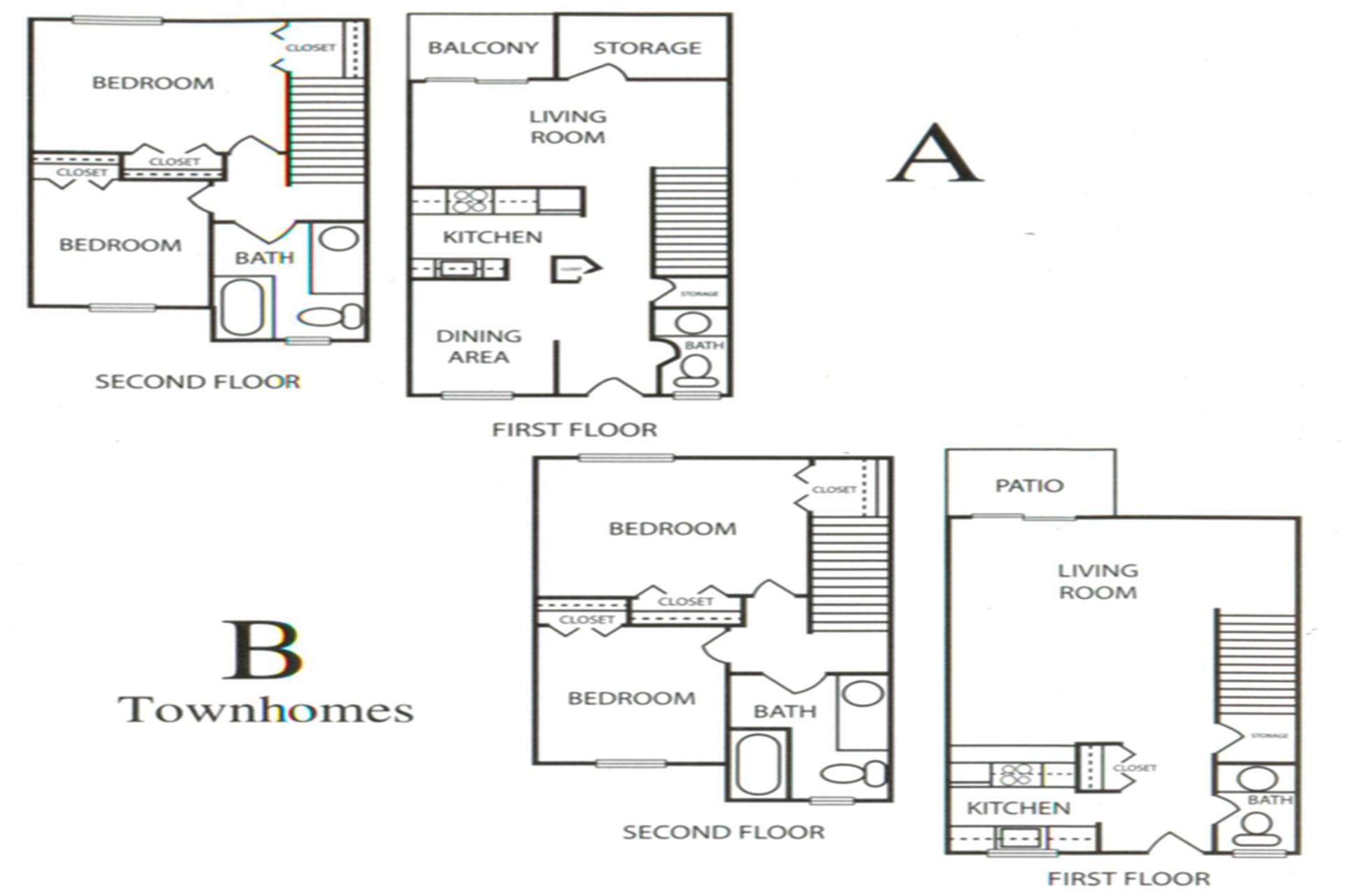 Arrowtree Apartments 2 bedrooms floor plans in Okemos Michigan
